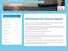 Tablet Screenshot of charter-segeln.de
